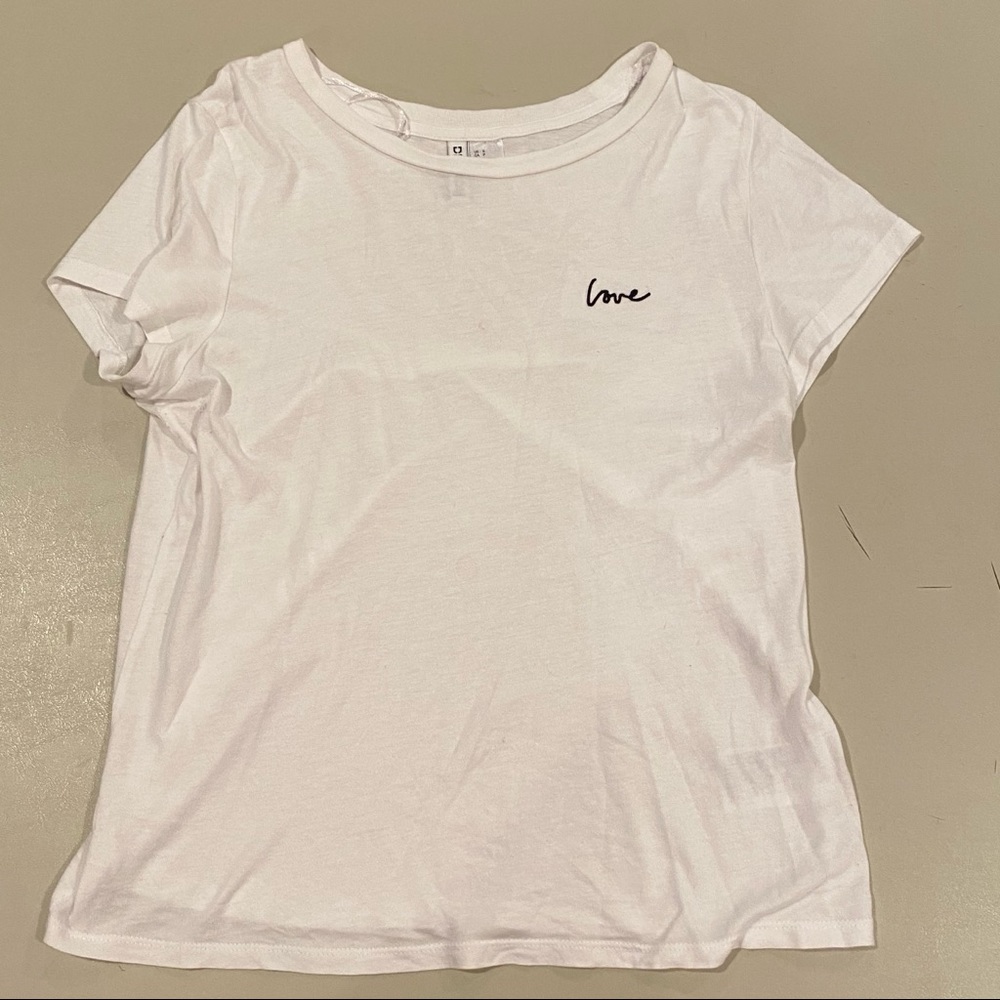Divided Embroidered Tee